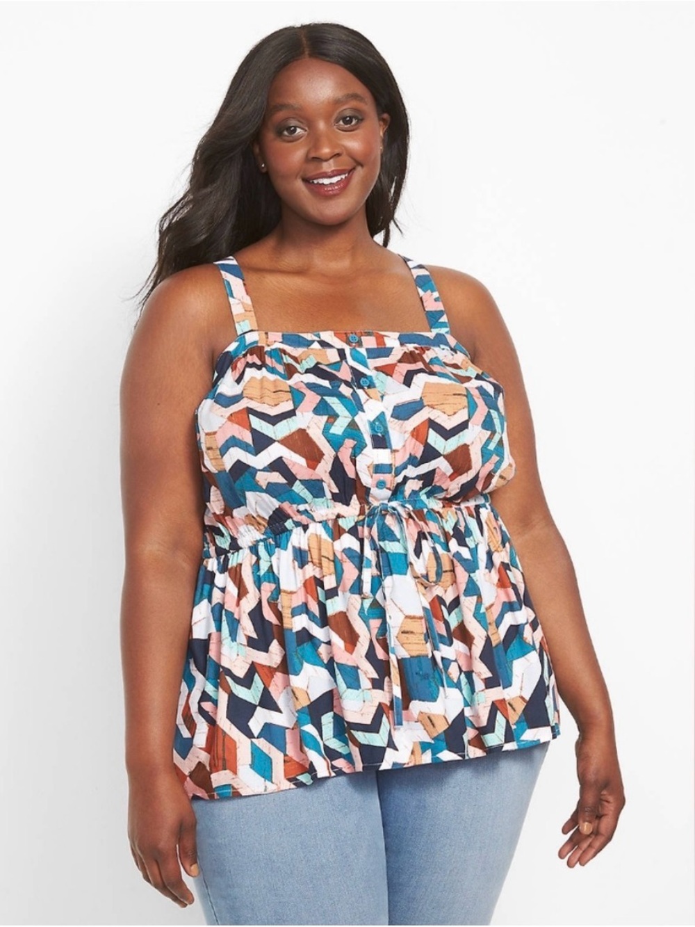 Lane Bryant plus size tank top sleeveless top - Picture 2 of 11